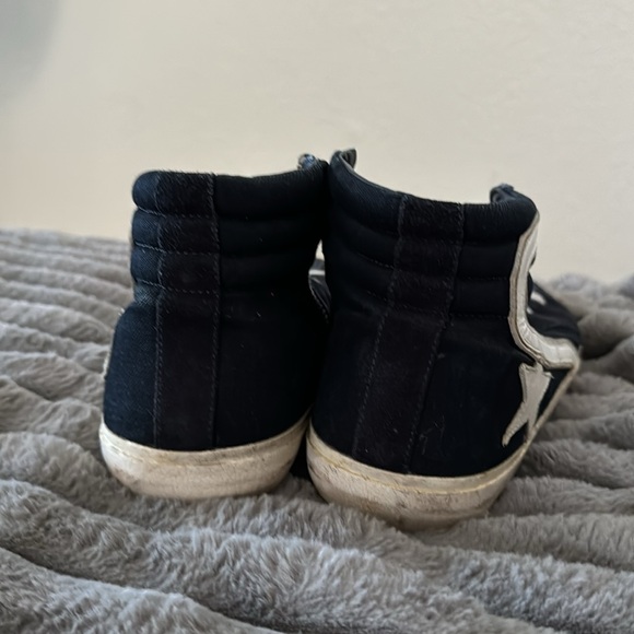 Golden goose Men's Slide in navy blue denim with star and white flash - Picture 4 of 5